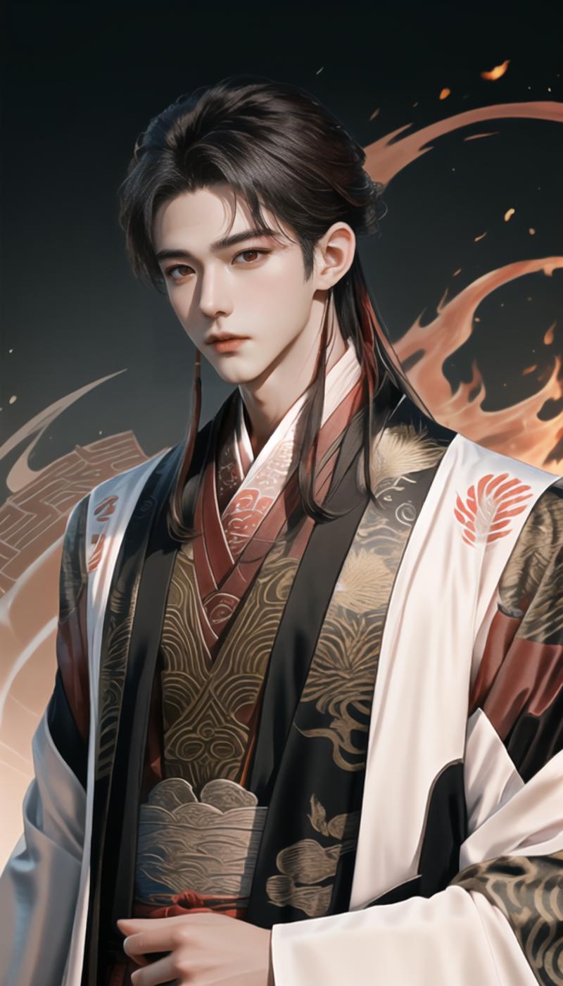 03163-3120524688-highres,a young and handsome boy,slender red phoenix eyes,hand details_ five fingers,detailed lighting,hanfu with black gold pat.png